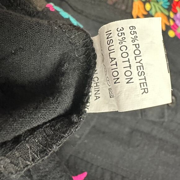 Mens Embroidered Floral Shirt Size L Resort Vacation Cruise Button Short Sleeve - Picture 4 of 7